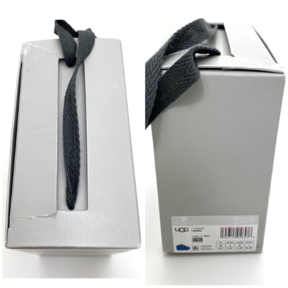 Ugg Bixbee Fleece Baby Shoes in Navy Blue Size 4/5 New with Box Style RN 88276 - Picture 13 of 15